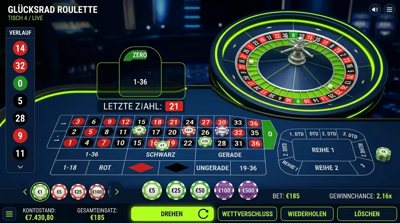 Tisch- & Kartenspiele · Vulkan Bet